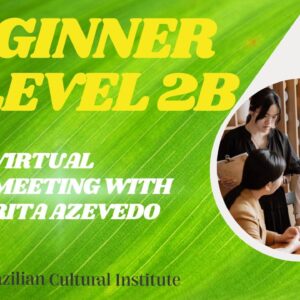 Beginner 2 B – Classes once per week – Wednesdays